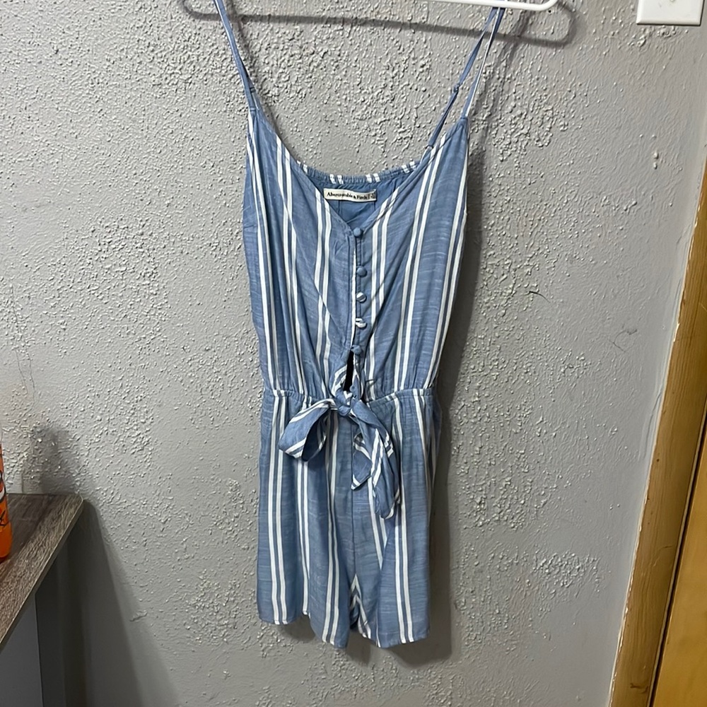 NWT Blue Striped romper